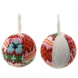 украшение елочное шар 6см пластик dh9621020