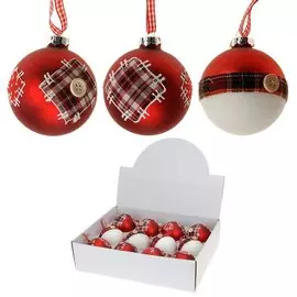 Украшение елочное Шар d8см пластик ABT589010