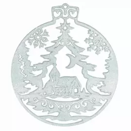 украшение подвесное рождественская ночь белое