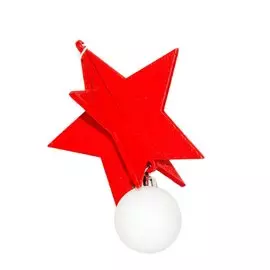 Украшение подвесное с бусиной, красное DH9624810
