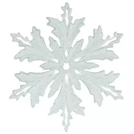 украшение подвесное снежинка морозко белая