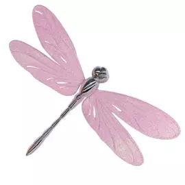 украшение подвесное стрекоза розовая