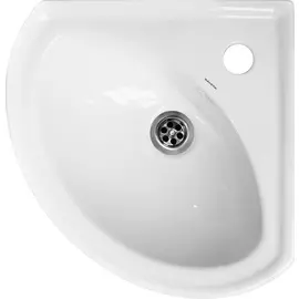 умывальник угловой веер с 1-отв. (sanita)