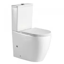 унитаз-компакт impresion 3/6 безободковый с сиденьем дюропласт