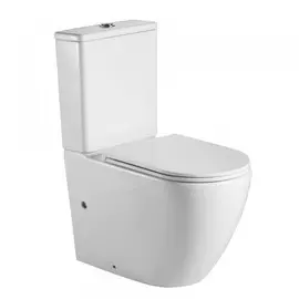 унитаз-компакт luvia 3/6 безободковый с сиденьем дюропласт