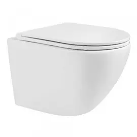 унитаз подвесной encanto безободковый с сиденьем дюропласт