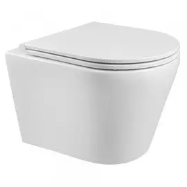 унитаз подвесной precioso безободковый с сиденьем дюропласт микролифт