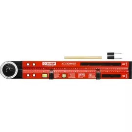 Уровень-угломер складной, 3 ампулы(1 поворотная), точность 1мм/м 500см МАСТЕР ЗУБР 34740