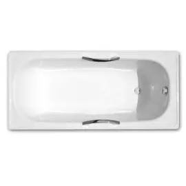 Ванна 160*70 см белая DeLux Estap /Словакия/ с ручками и ножками в комплекте