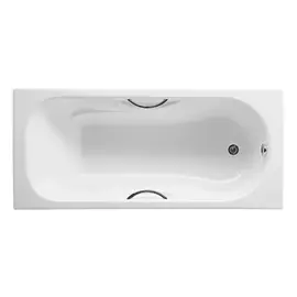 ванна чугунная roca malibu 1500х750 с отверстиями под ручки