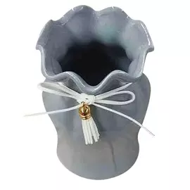 Ваза 10х18см "Феликса" керамика 43288/серый