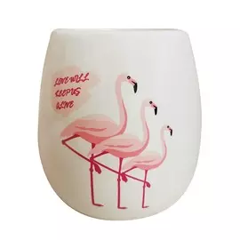 Ваза 12х12,5см "Розе" керамика 375-12/белая