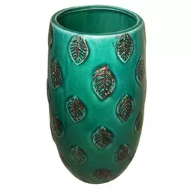 Ваза 12х23см "Плие" керамика 19X779/темная