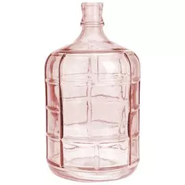 Ваза 15*27см в форме бутылки, Розовая