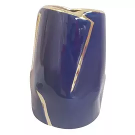 Ваза 15х11см "Патио" керамика YS-809S/синяя