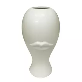 Ваза 20см "Смайл" керамика G0883-Y/белая