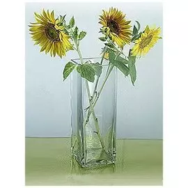 Ваза h=30см ТАУЭР квадратная, стекло