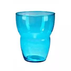 Ваза интерьерная 15*15*18см голубой/желтый А012040002