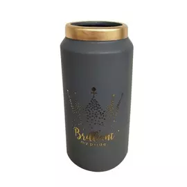 Ваза керамическая BRILLIANT 10х12х26,5см HE1/серый