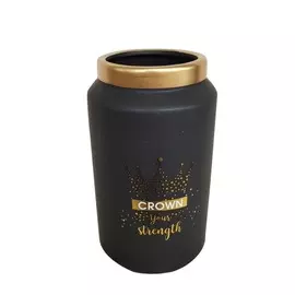 Ваза керамическая BRILLIANT 10х13х22см HE2/черный