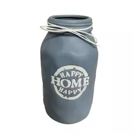 Ваза керамическая НОМЕ 25х14см NP1/голубой