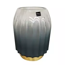 Ваза стеклянная Делиция 11х20 SH-1636/серый