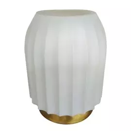 Ваза стеклянная Делла11х20 SH-1635/белый