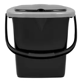 ведро гигиеническое 16л plast team черный pt9079черн-7рs