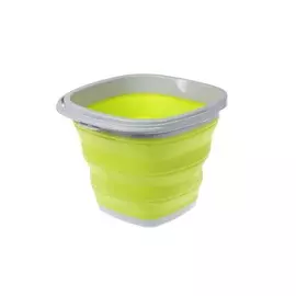 ведро складное 10л bradex силиконовое зеленое td0557