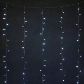 vegas 4,5v электрогир занавес 96 хол ledламп 6 нитей 1,5*1,5м, 8 реж, с блоком пит