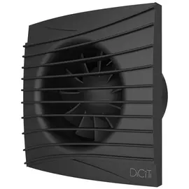 вентилятор вытяжной осевой накладной 100мм silent 4c matt black черный мат, с обр.клап., diciti