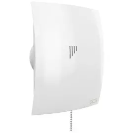 вентилятор вытяжной осевой накладной 125мм breeze 5c-02 с обратным клап. и тяг.выкл, белый, diciti