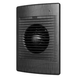 вентилятор вытяжной осевой накладной 125мм standart 5c black ai с обр.клап. и индик., черный, diciti