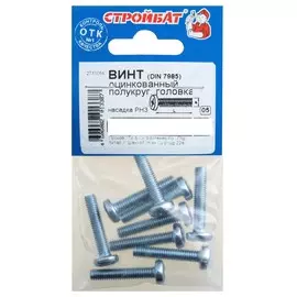 Винт оцинк.пкр. DIN 7985 М 6х40 (8шт)