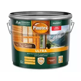 влагостойкая лазурь для дерева pinotex ultra красное дерево 9л