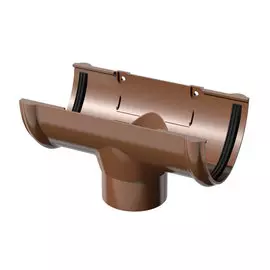 Воронка желоба коричневая ТН ПВХ
