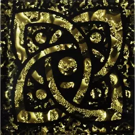 Вставка Галактика Рифленая Золото 6,6*6,6 Золотой