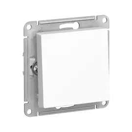 выключатель (скрытый, белый, 1 клавиша, без рамки) se atlasdesign, atn000111