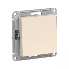 выключатель (скрытый, бежевый, 1 клавиша, без рамки) se atlasdesign, atn000211