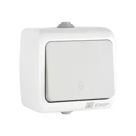 выключатель (белый, 1 клавиша, с рамкой) ekf efv10-025-30-54