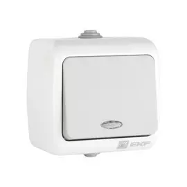 выключатель (белый, 1 клавиша, с рамкой, с подсветкой) мурманск efv10-121-30-54