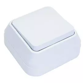 выключатель (белый, 1 клавиша, с рамкой) makel siva ustu 45105