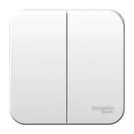 выключатель (открытый, белый, 2 клавиши), se blanca, blnva105011