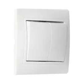 выключатель 2клав. smartbuy венера скрытый оконечный с рамкой белый sbe-01w-10-sw2-0