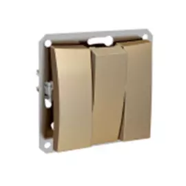 выключатель 3кл lexel дуэт шампань se wde000431