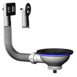 Выпуск 3.1/2" (нерж чашка d112мм, круглый и прямоуг.перелив) Unicorn