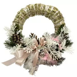 венок солома 33 декор