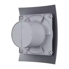 вентилятор вытяжной осевой накладной 100мм breeze 4c dark gray metall, темно серый, обр.клап, diciti