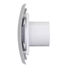 вентилятор вытяжной осевой накладной 100мм breeze 4c gray metall, серый, с обр. клапаном, diciti