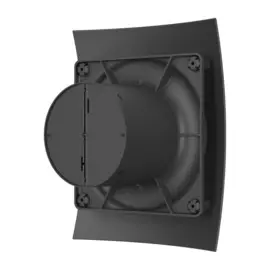 вентилятор вытяжной осевой накладной 100мм breeze 4c matt black, черный мат, с обр. клапаном, diciti
